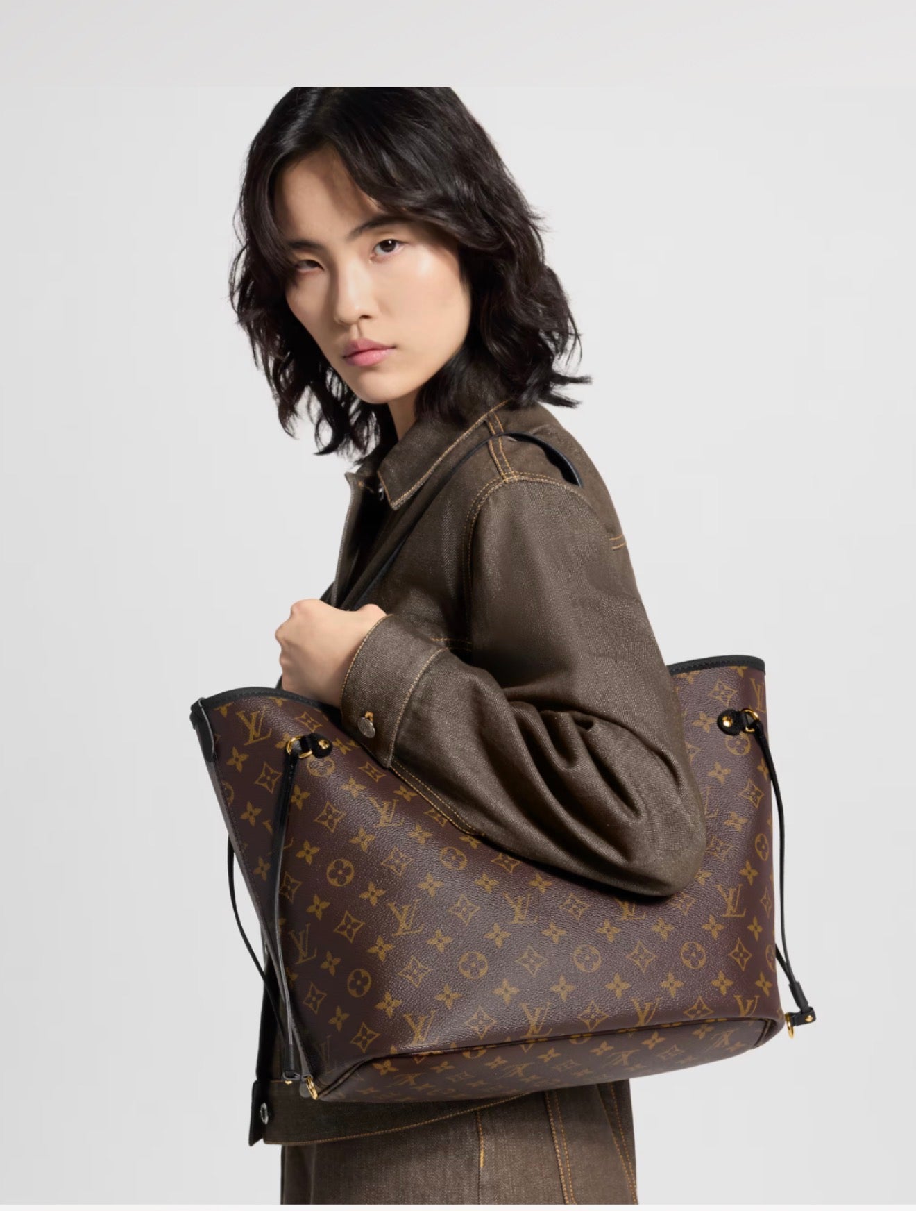Lv Neverfull Inside Out MM black