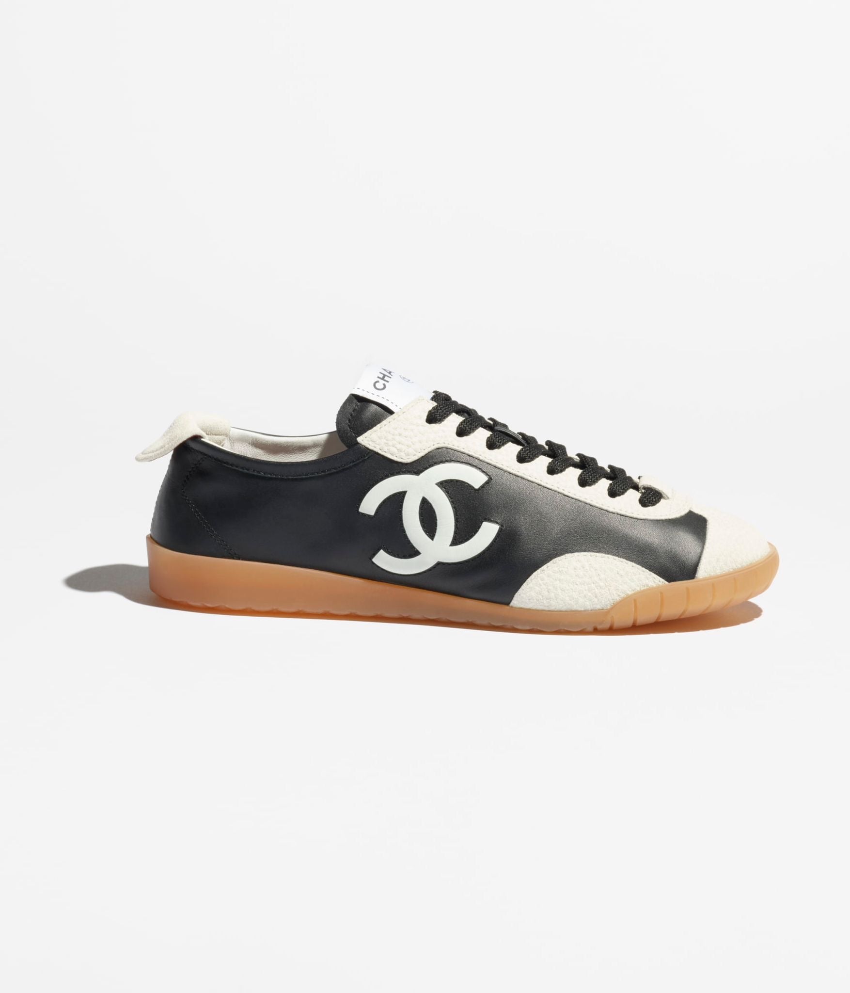 Chanel Women Suede Sneakers Black&White