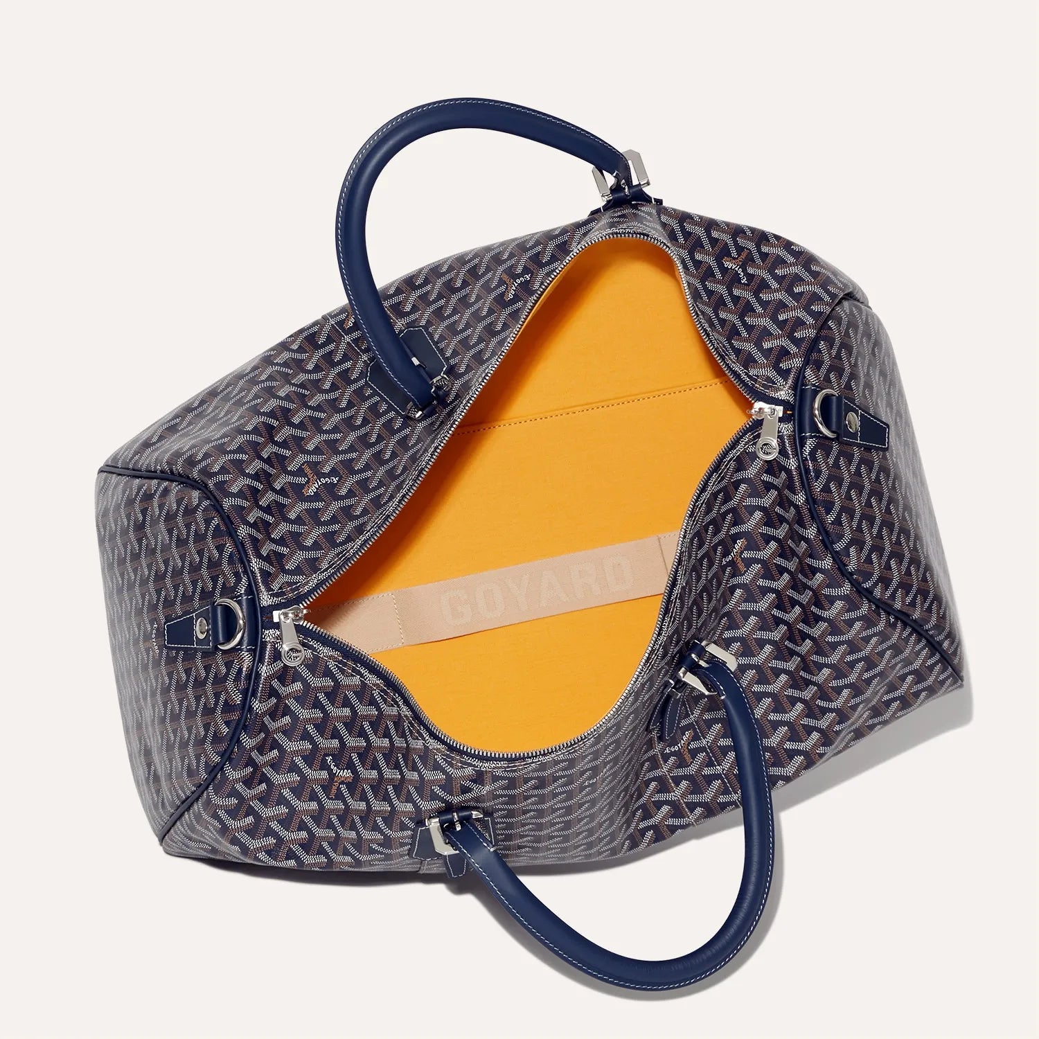 GOYARD Boston 50 travel bag- navy blue