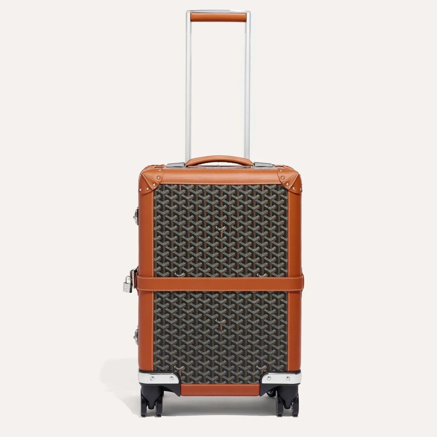 GOYARD Bourget PM Trolley Case tan