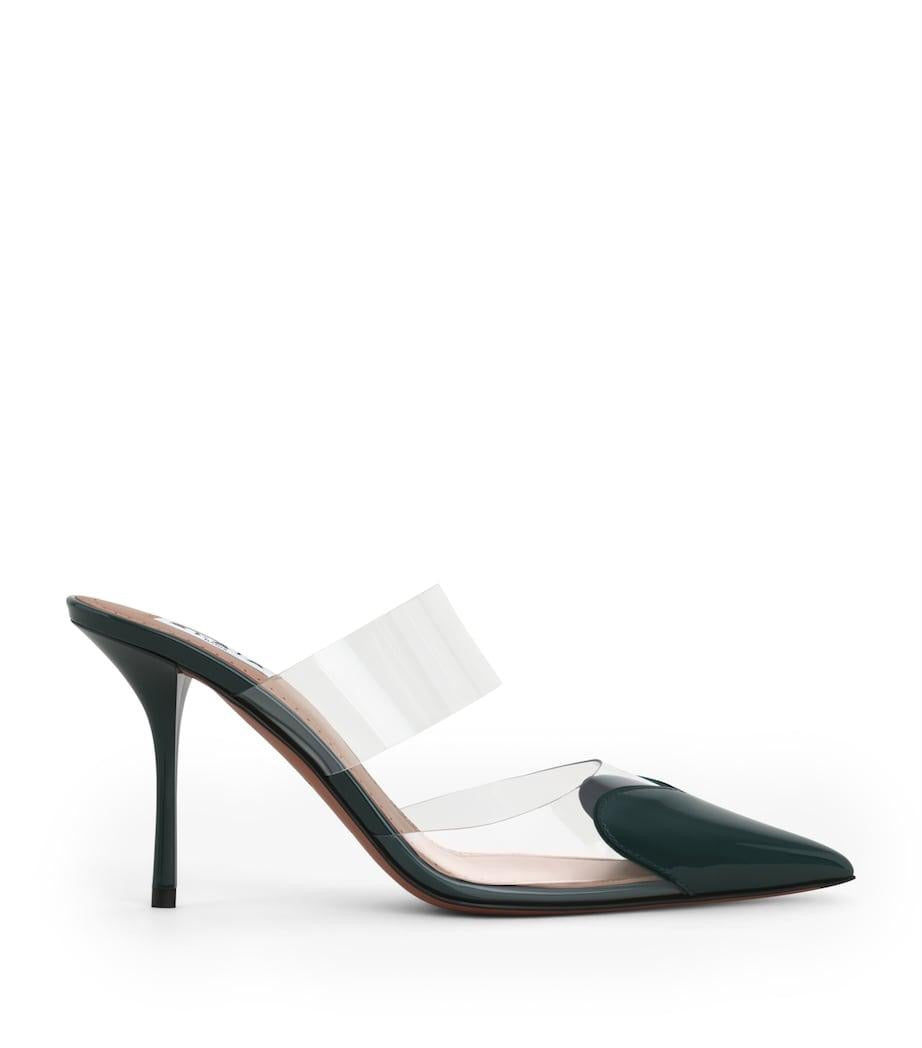 ALAIA Women’s Le Coeur Mules – 9cm Green Heels