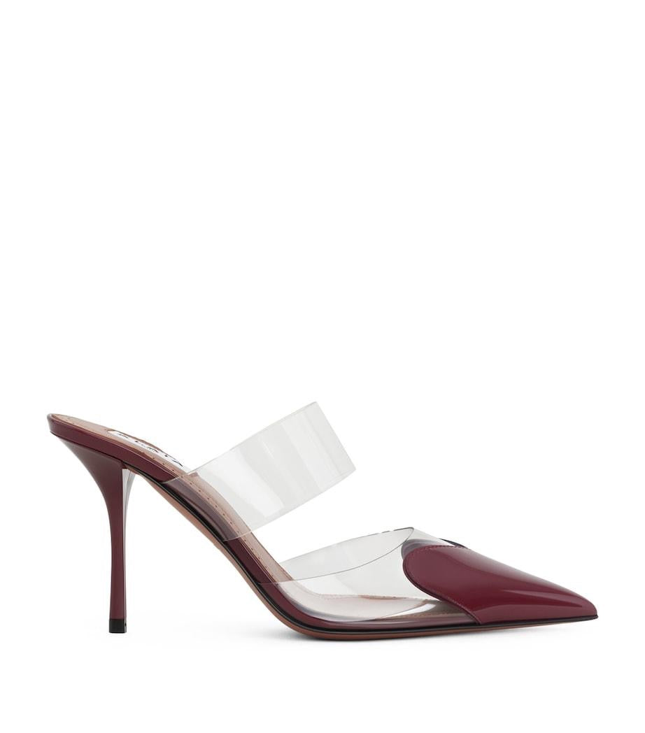 ALAIA Women’s Le Coeur Mules – 9cm Red Heels