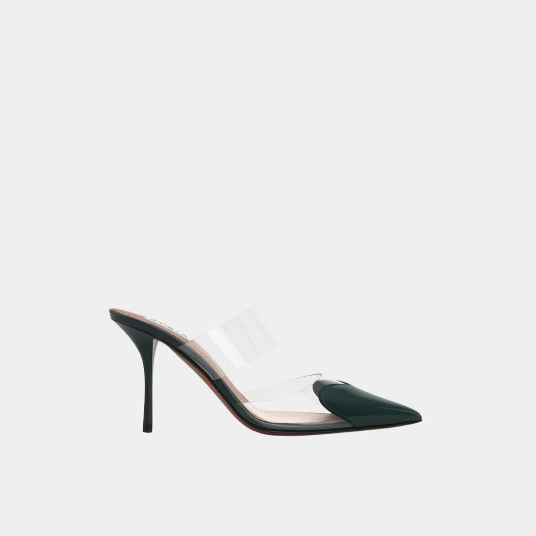 ALAIA Women’s Le Coeur Mules – 9cm Black Heels