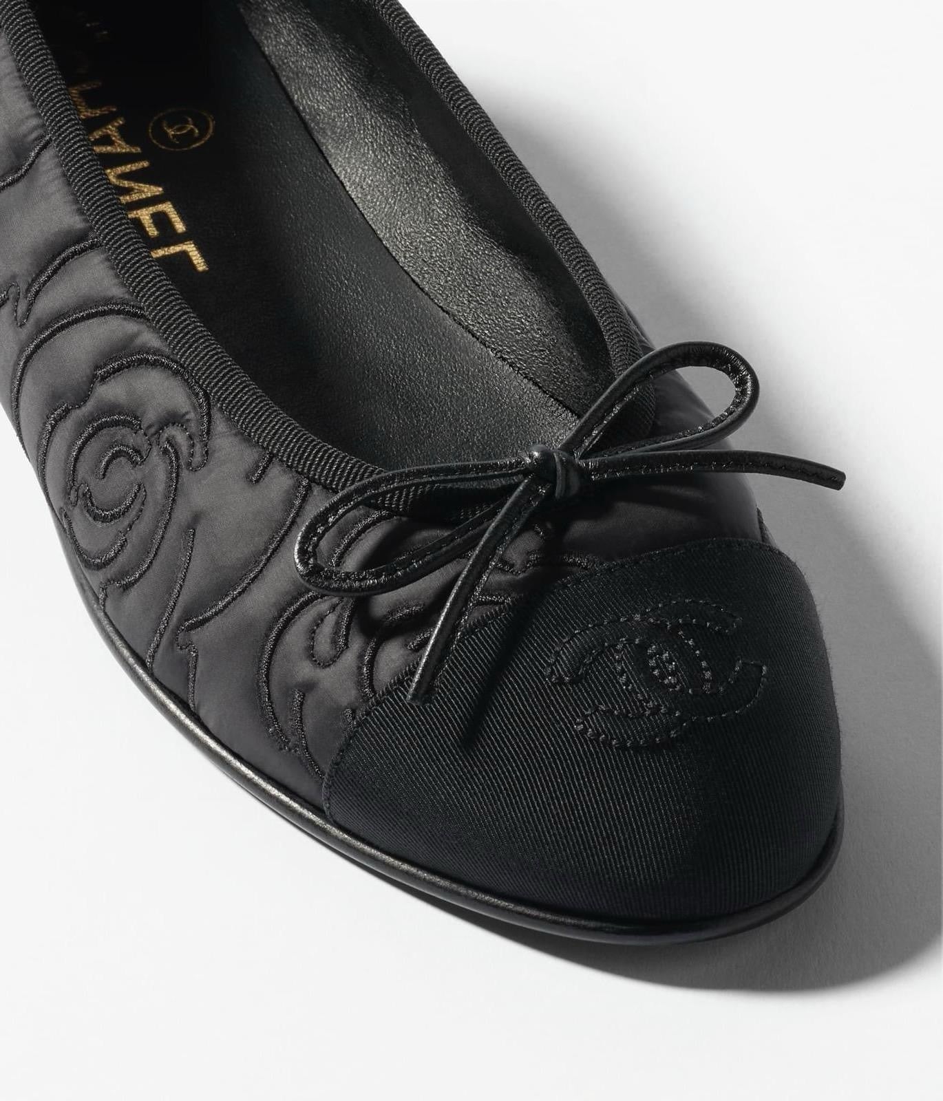 CHANEL Women’s Ballet Flats – Black Luxury Shoes