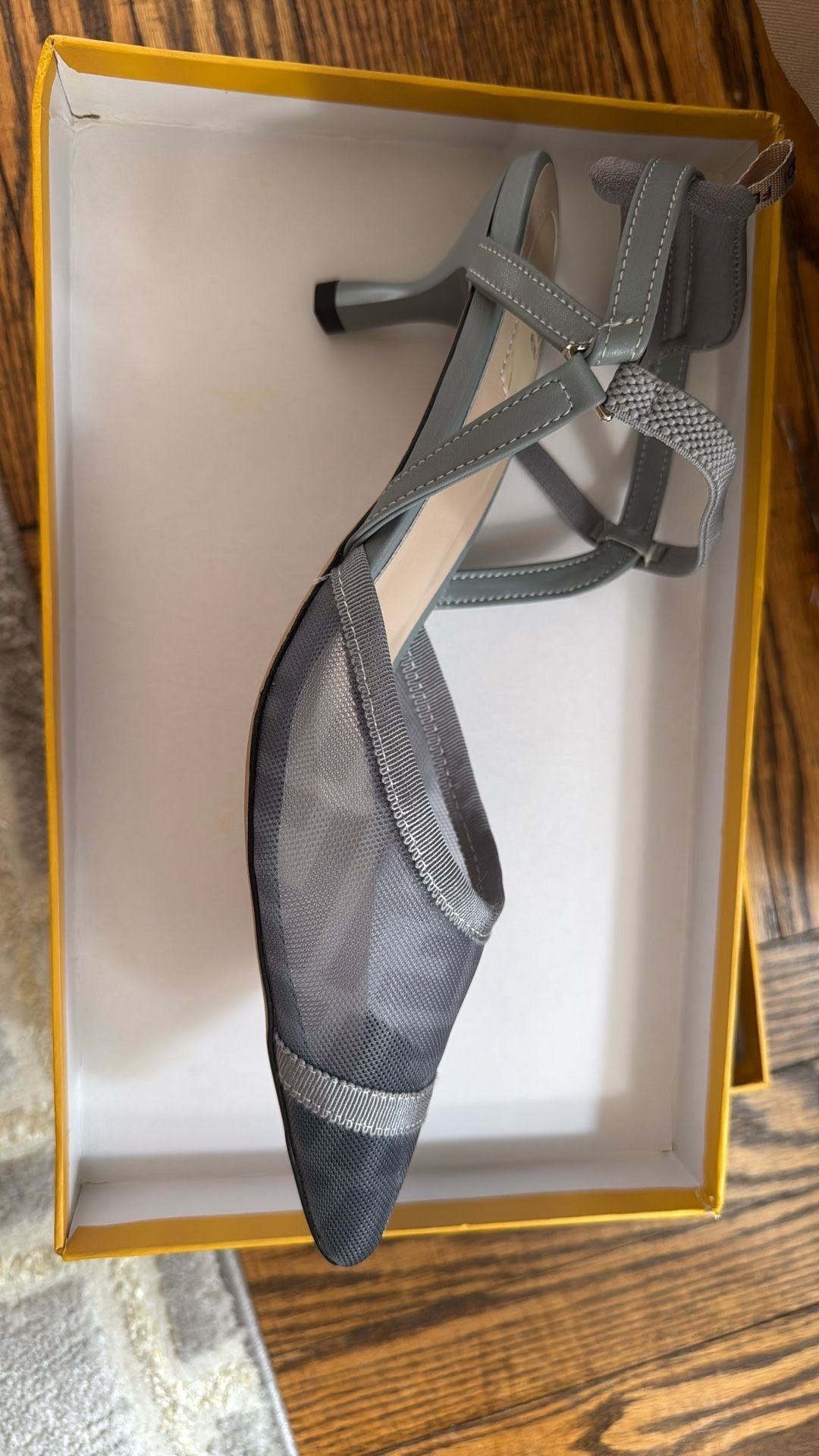 FENDI Women’s Slingback Pumps – Silver Luxury Heels