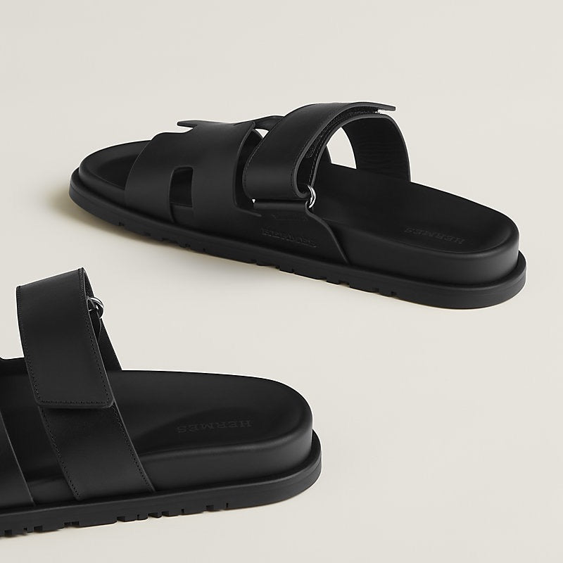 HERMES Chypre Sandals – Black | Unisex Casual & Comfort Sandals
