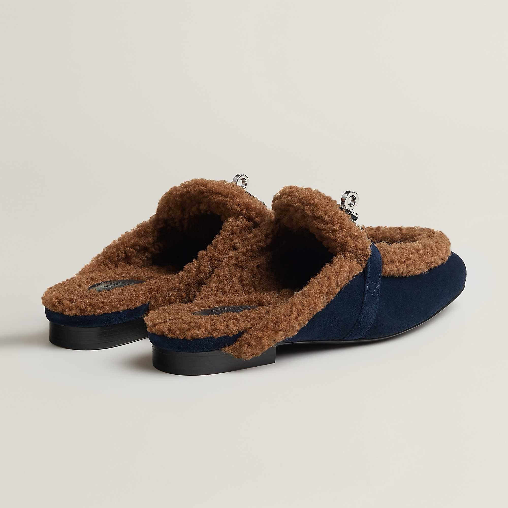 HERMES Women’s Oz Mule – Blue | Elegant Slip-On Shoes