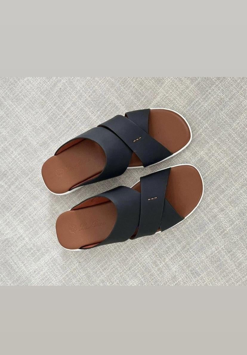 Loro Piana Men’s Palm Sandal – Black