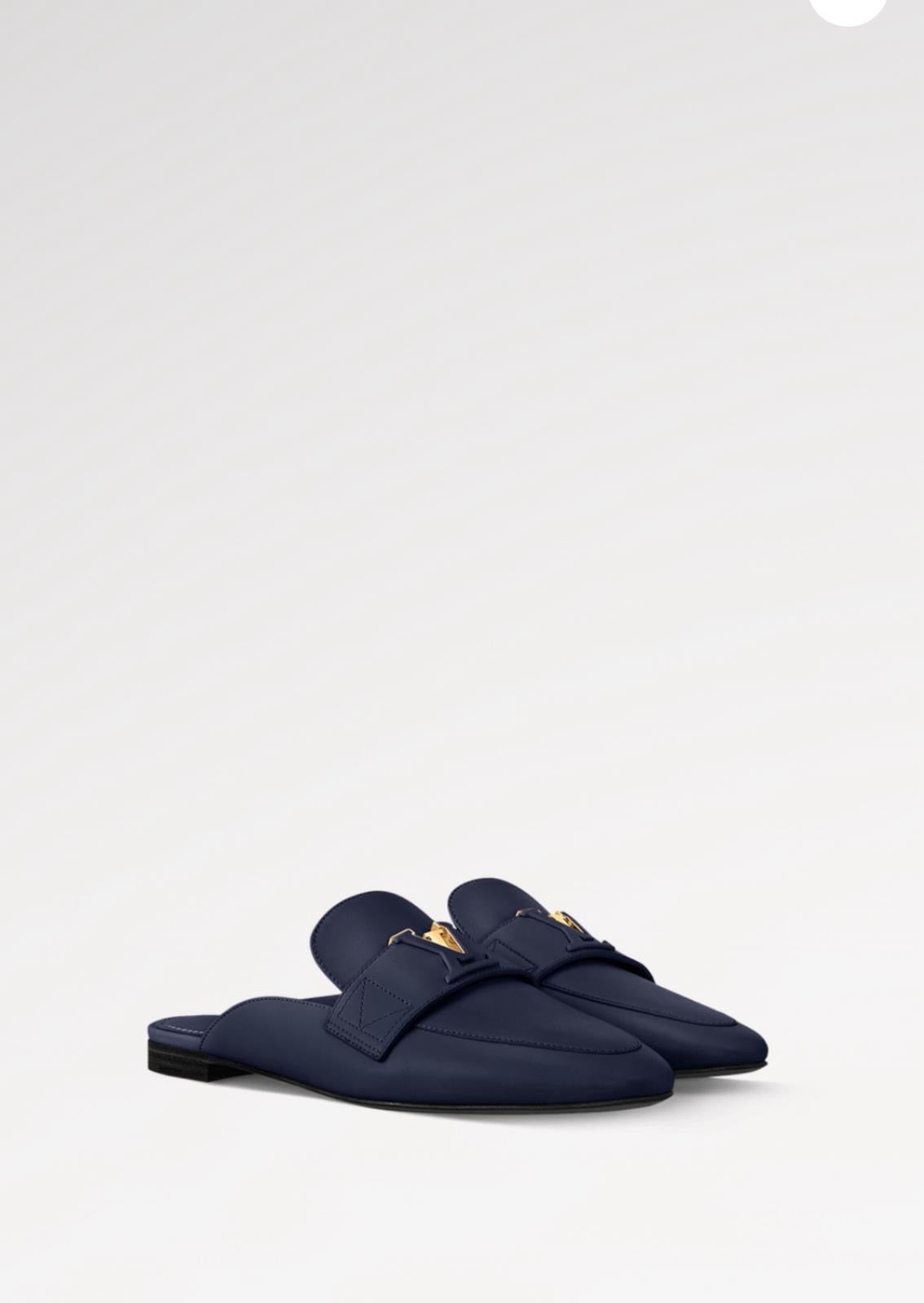 Louis Vuitton LV Capri Open-Back Loafer – Dark Blue (Women)