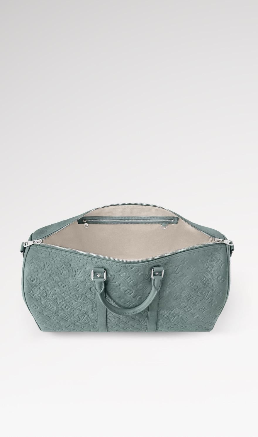 Louis Vuitton Keepall Bandoulière Travel Bag – Light Green