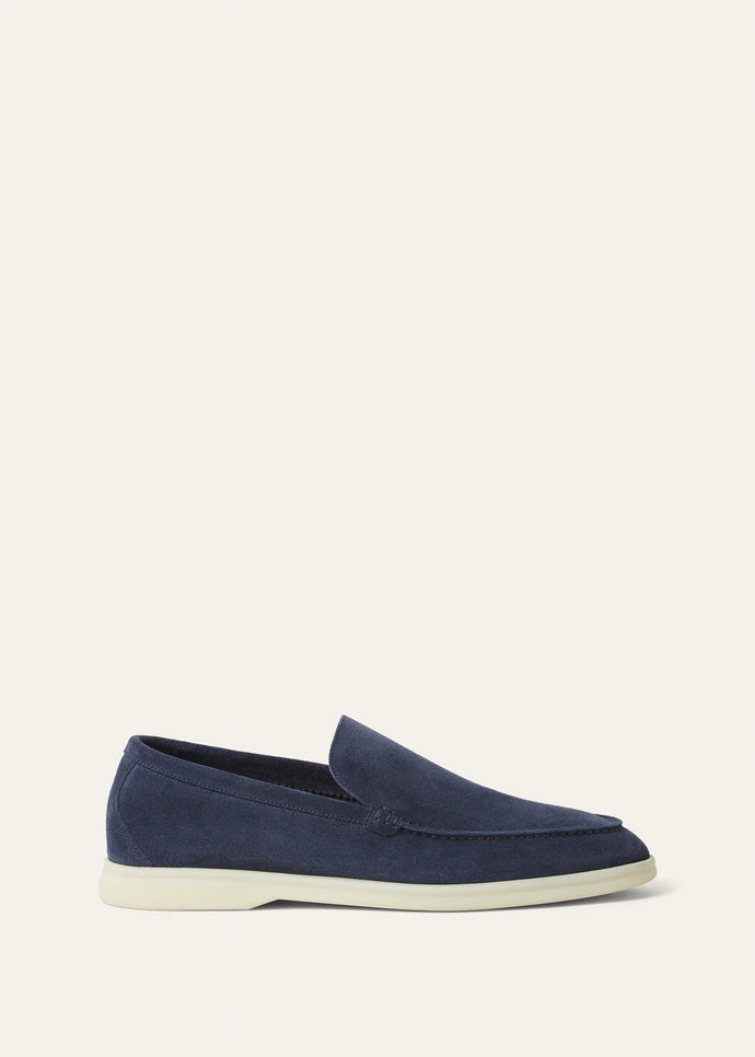 LORO PIANA Summer walk loafer- Navy Blue