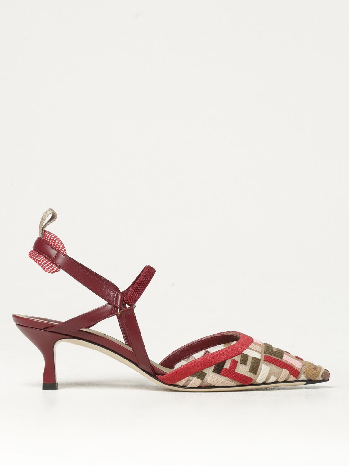 FENDI Women's Colibri Lite Pumps Wine Red
