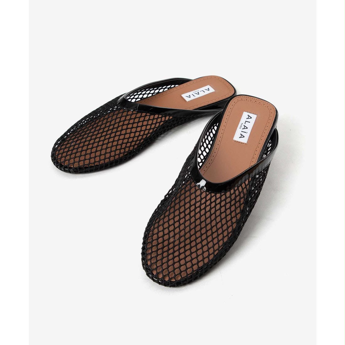 ALAIA Fishnet mule- Black