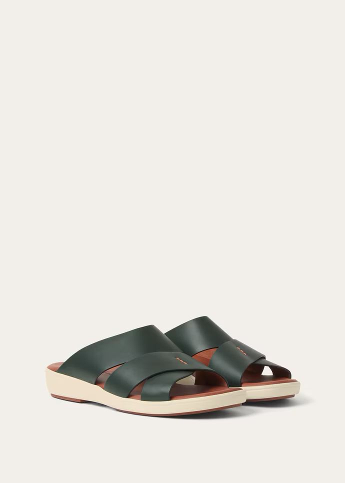 LORO PIANA Plam Sandal- Green