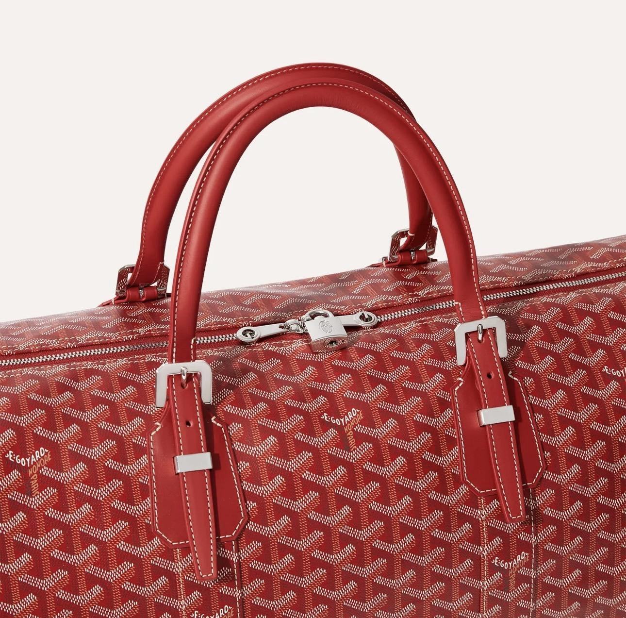 Goyard Boston 50 Travel Bag – Red Luxury Weekender