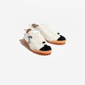Chanel Women Suede Sneakers White Black