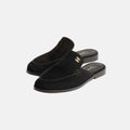 Chanel Suede Calfskin Mules Black
