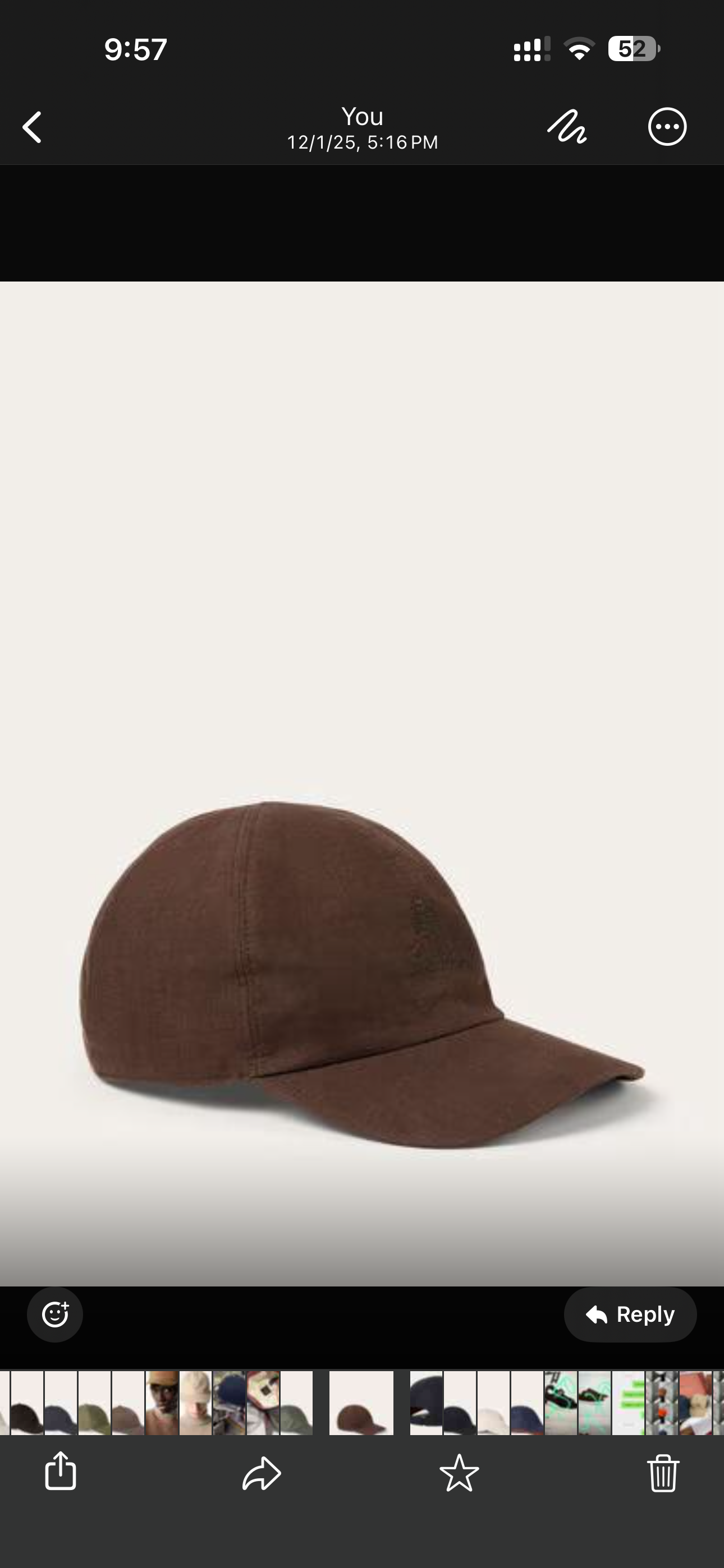 LORO PIANA baseball cap suede brown