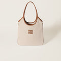 Miu Miu Ivy Canvas & Leather bag | Beige