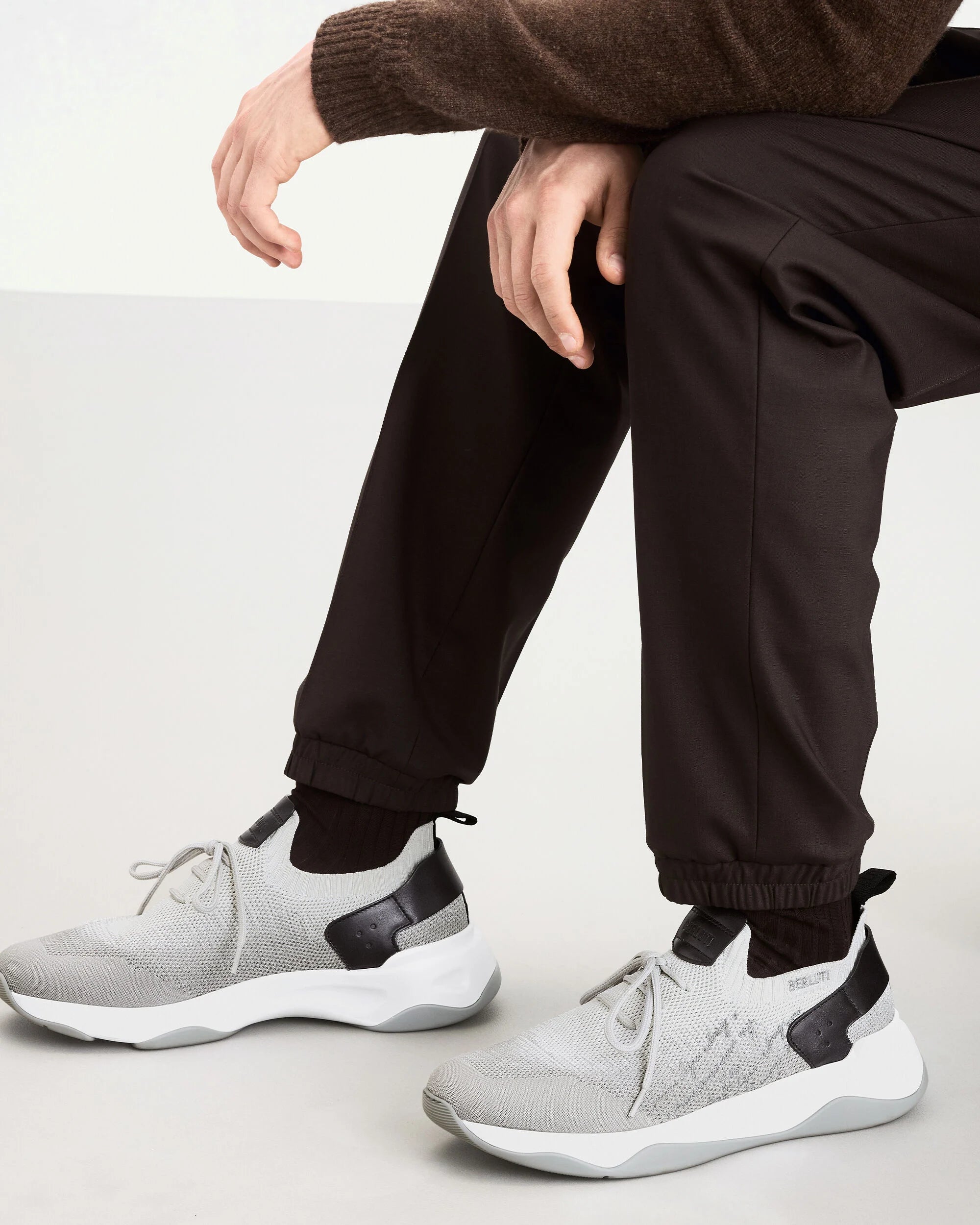 BERLUTI shadow sneakers -off white