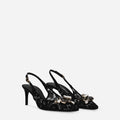DOLCE&GABBANA
Lace Embellished Slingback Sandals 60
