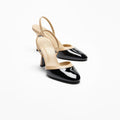 CHANEL SLINGBACKS BEIGE & BLACK