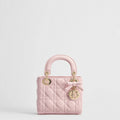 Mini Lady Dior Bag with Chain pink