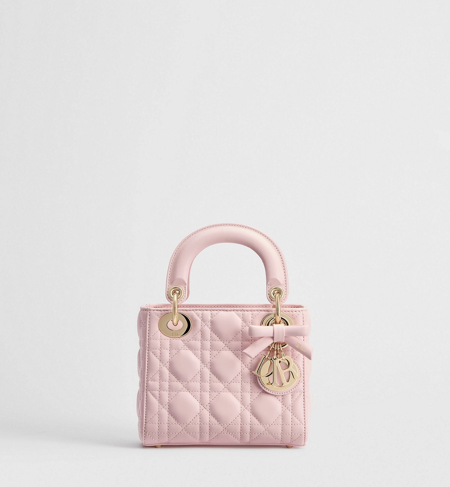 Mini Lady Dior Bag with Chain pink