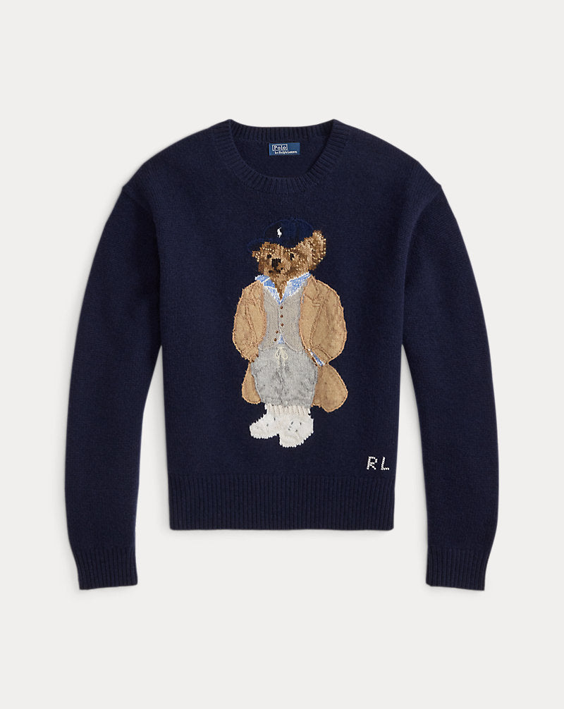 Polo Ralph LaurenBear Wool-Cashmere-Blend Sweater