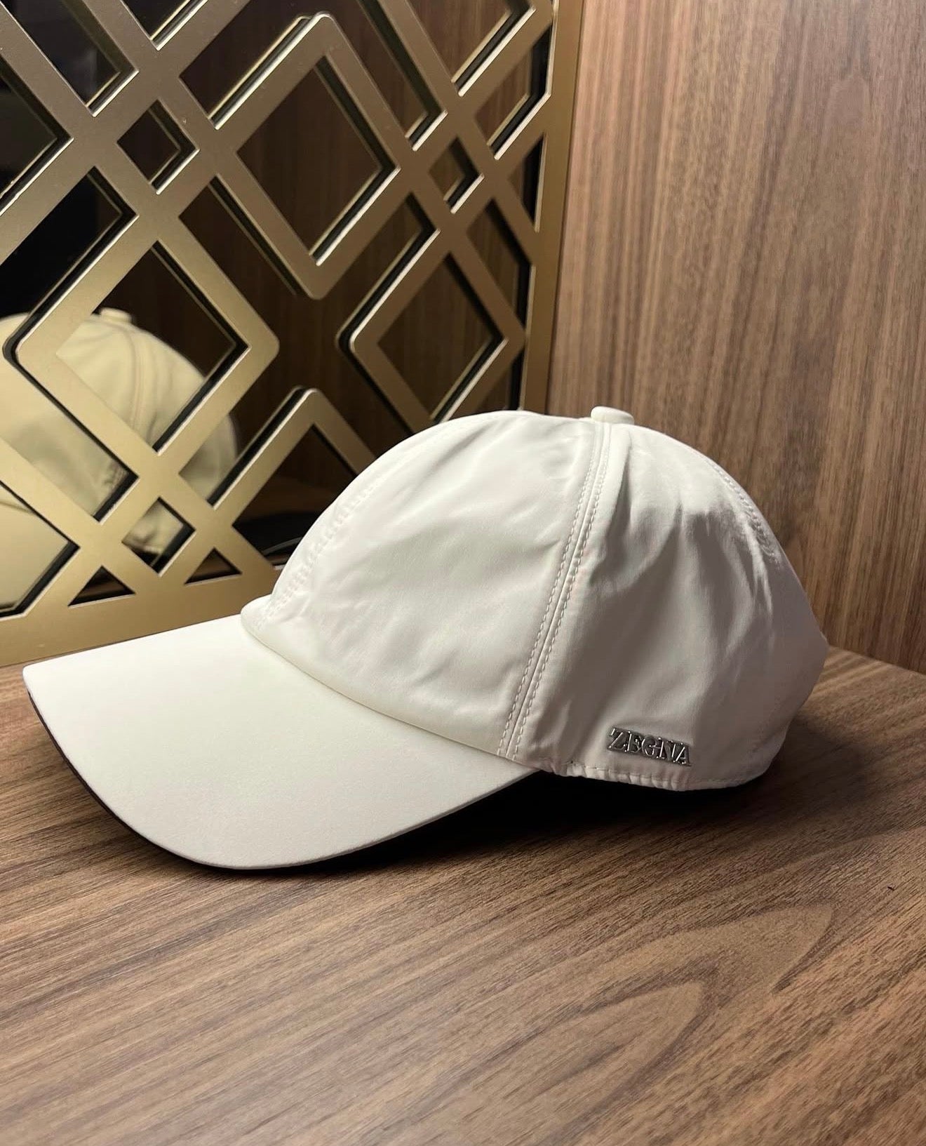 ZEGNA technical fabric baseball cap Biege