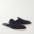 Loro Piana Babouche Walk Loafer Navy Blue