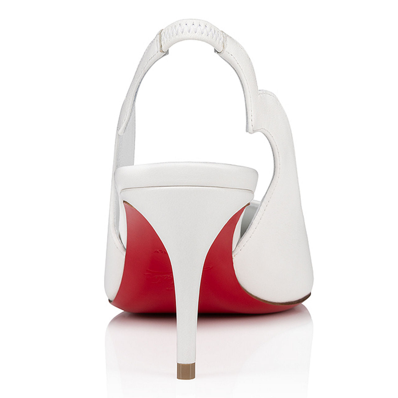 CHRISTIAN LOUBOUTIN hot chick 70 sling Pumb white