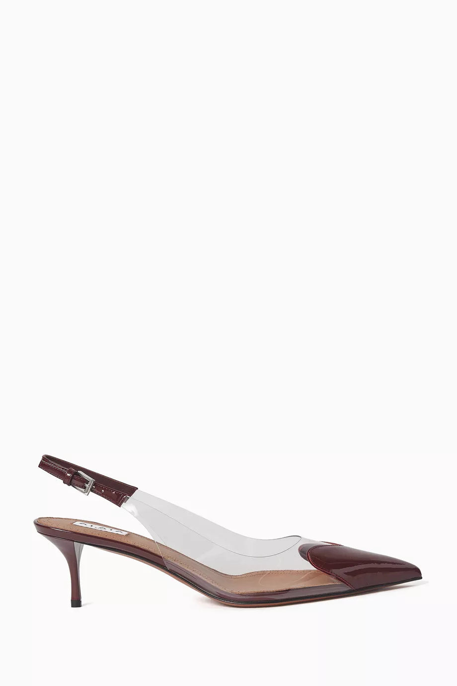 ALAIA Women’s 55 Slingback Mules burgundy
