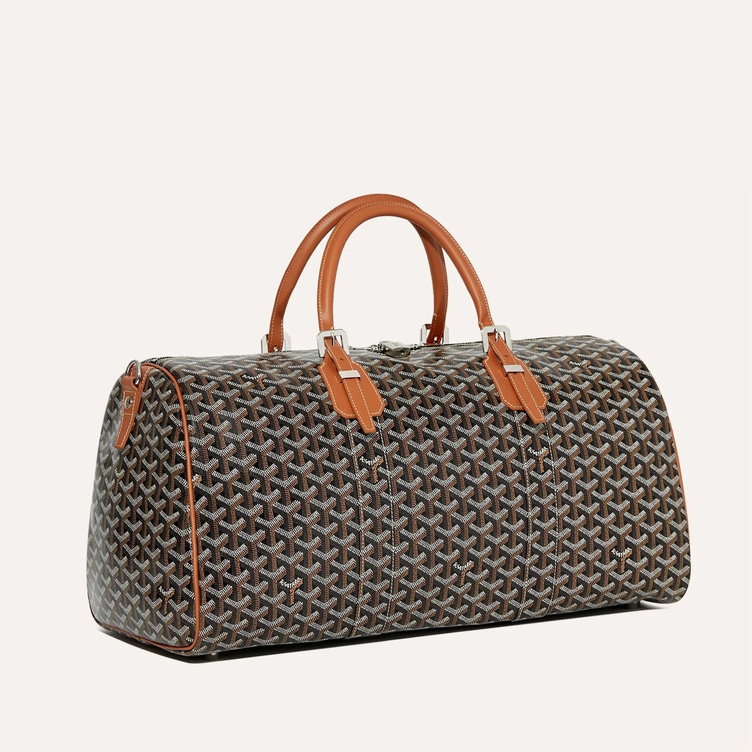 GOYARD Boston 50 travel bag -black /tan