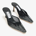 JIMMY CHOO
Black Crystal Mesh Mules