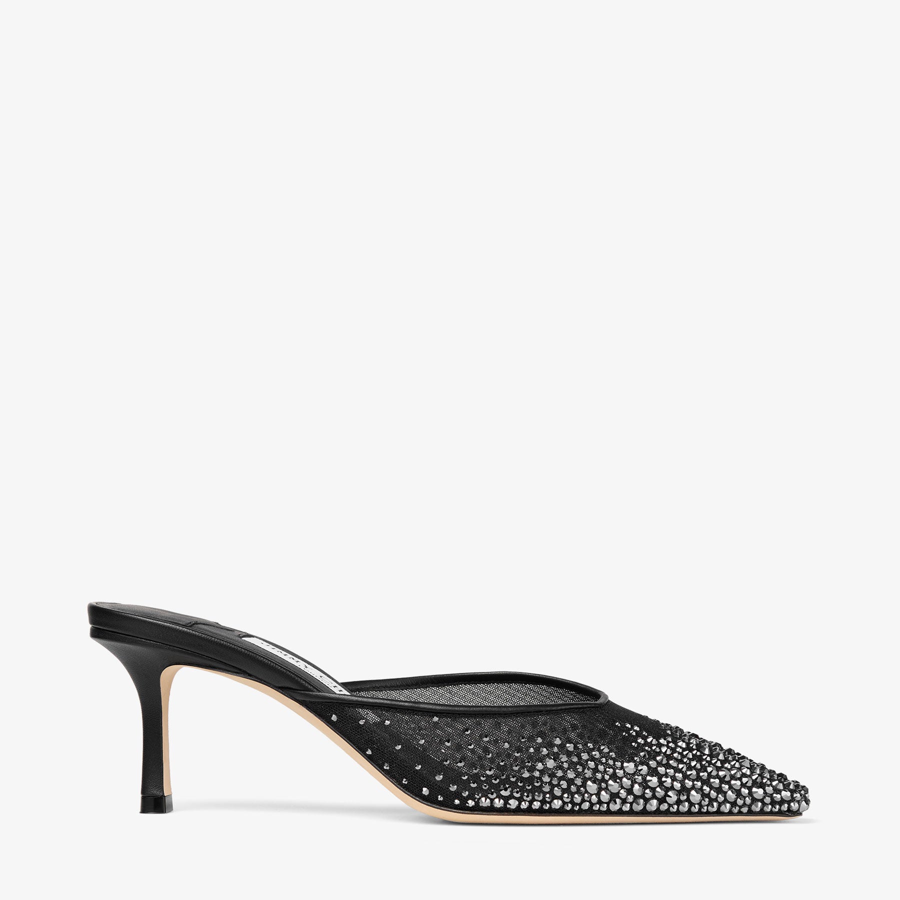 JIMMY CHOO
Black Crystal Mesh Mules