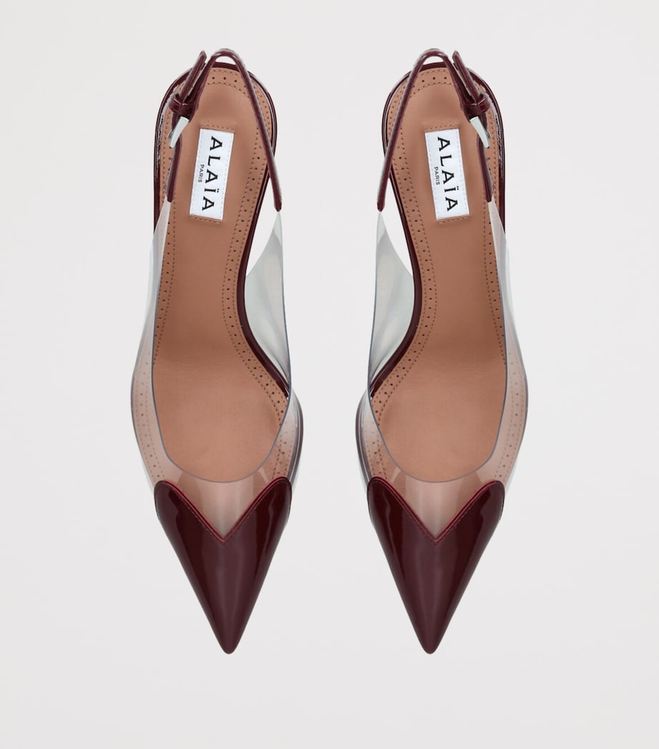 ALAIA Women’s 55 Slingback Mules burgundy