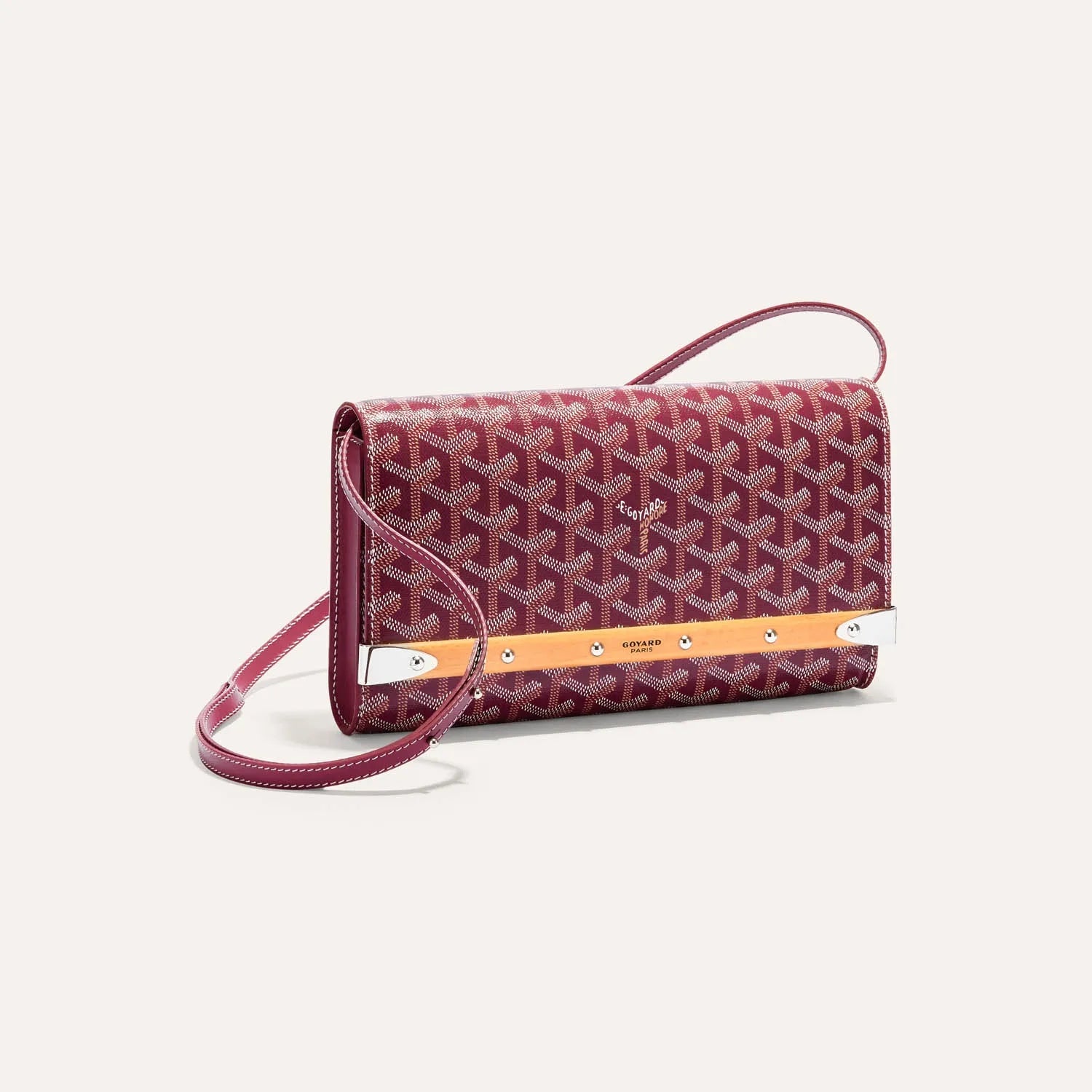 GOYARD Monte-Carlo PM Clutch burgundy