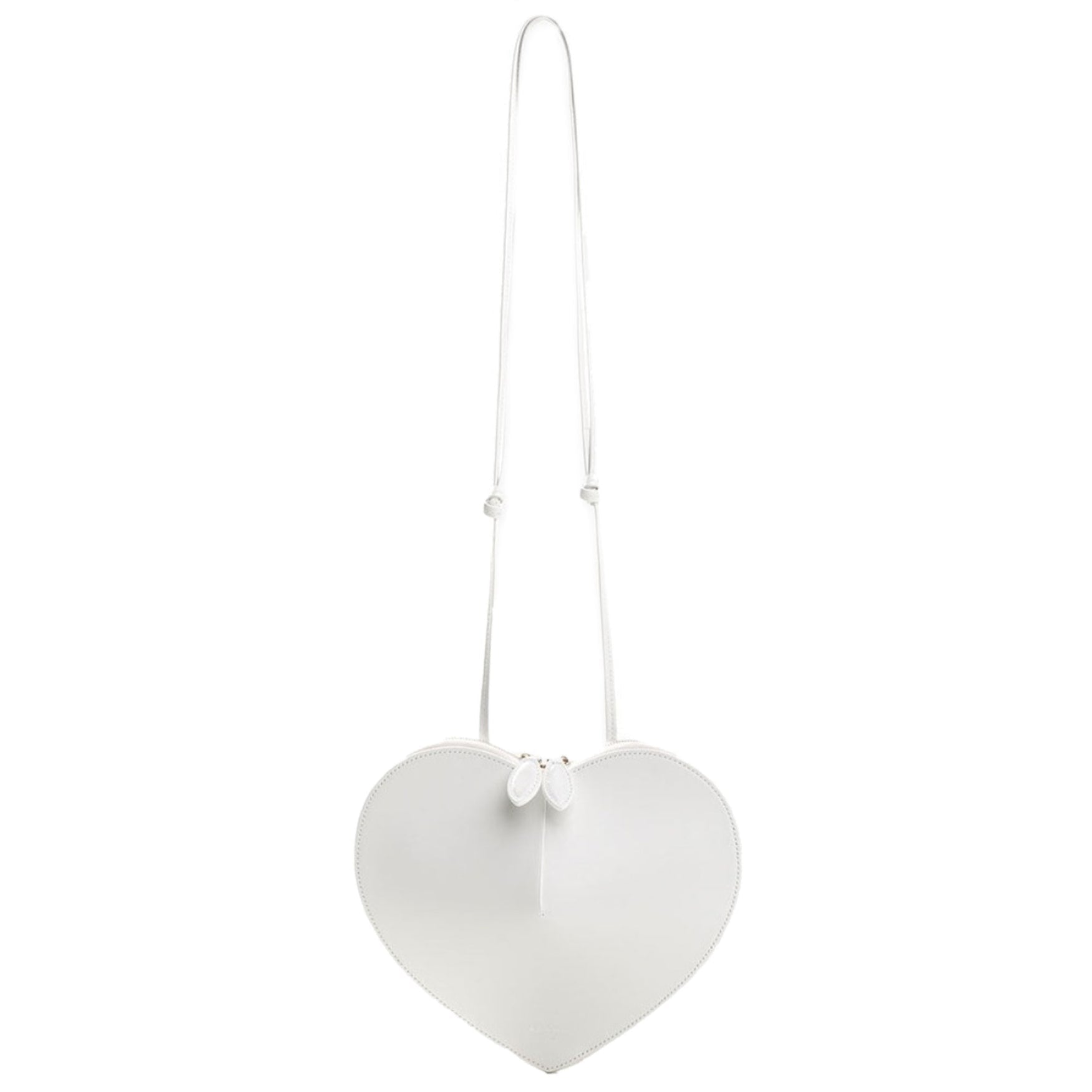 ALAIA LE CŒUR BAG LUX CALFSKIN, WHITE