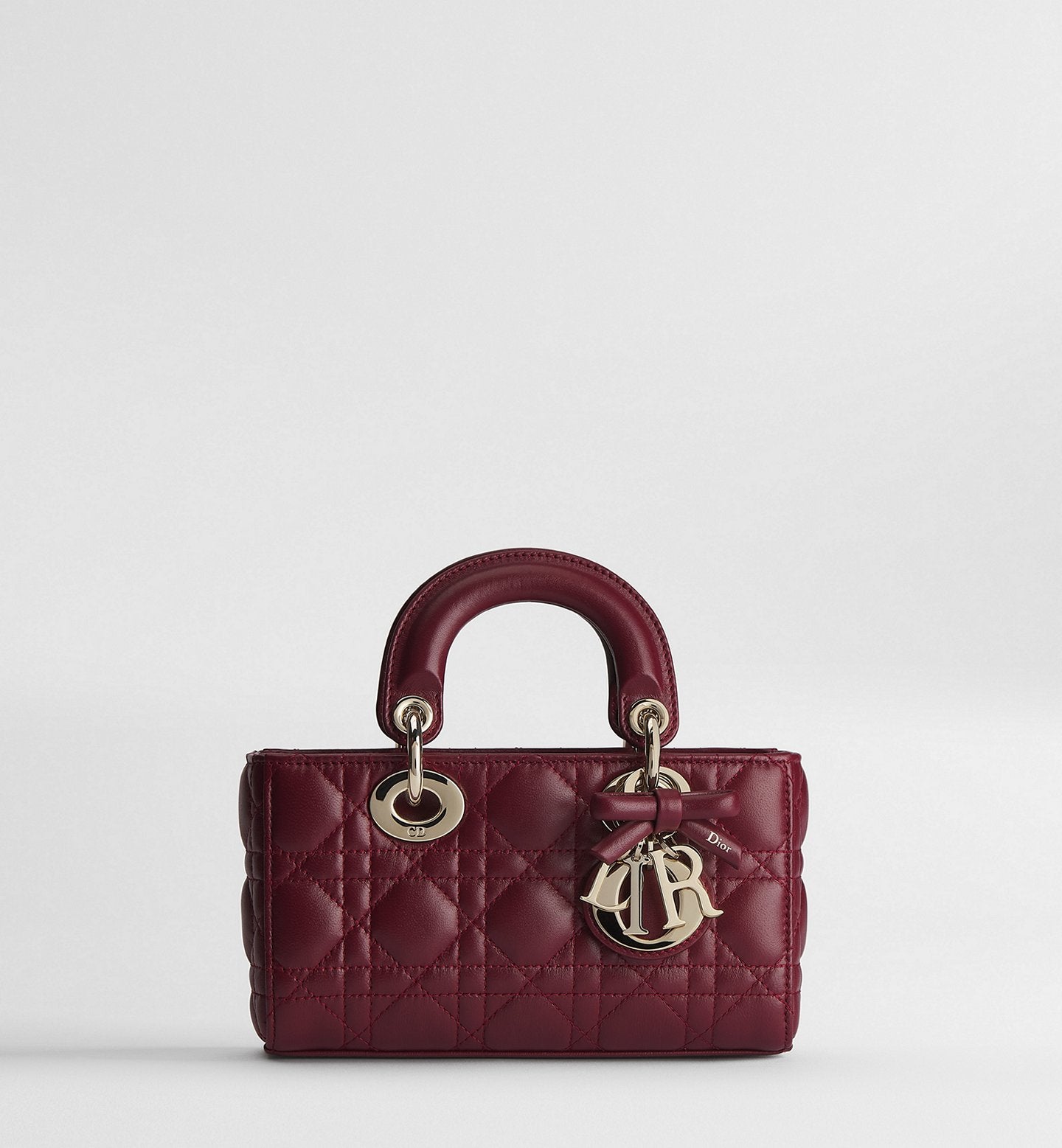 Dior Or Mini Lady D-Joy Bag Hermitage Red