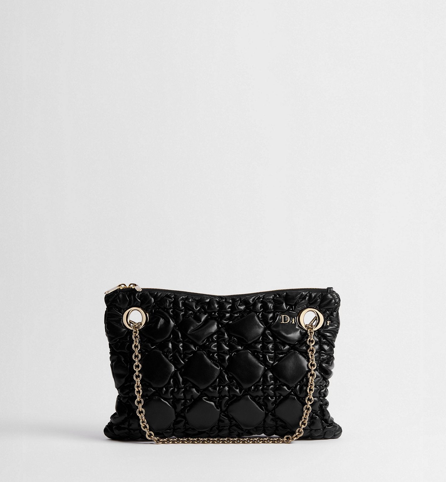 DIOR Medium Dior Crunchy Bag Black
