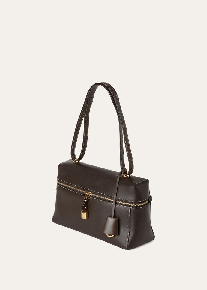 LORO PIANA extra bag 27 Dark chocolate
