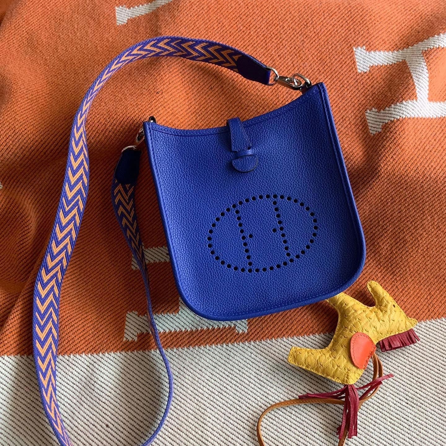 HERMES MINI Evelyne 16 BLUE