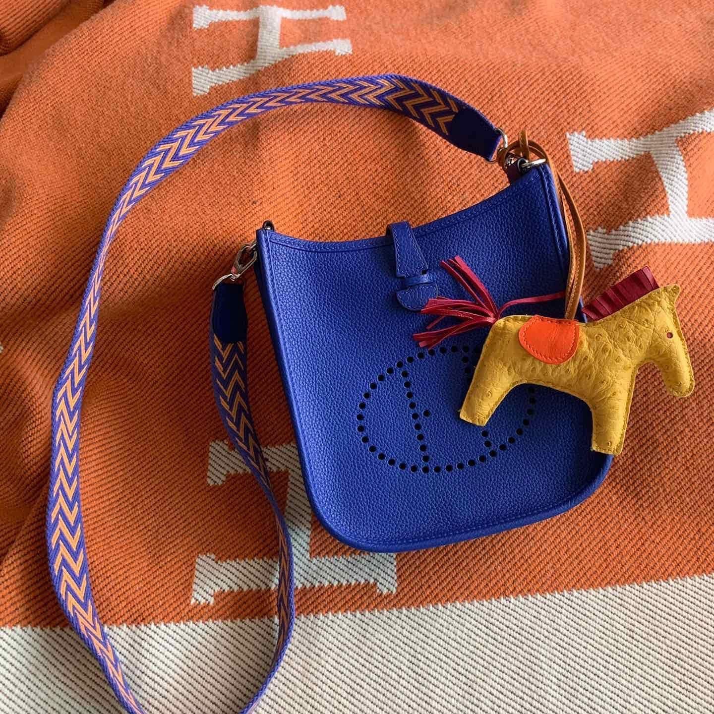 HERMES MINI Evelyne 16 BLUE