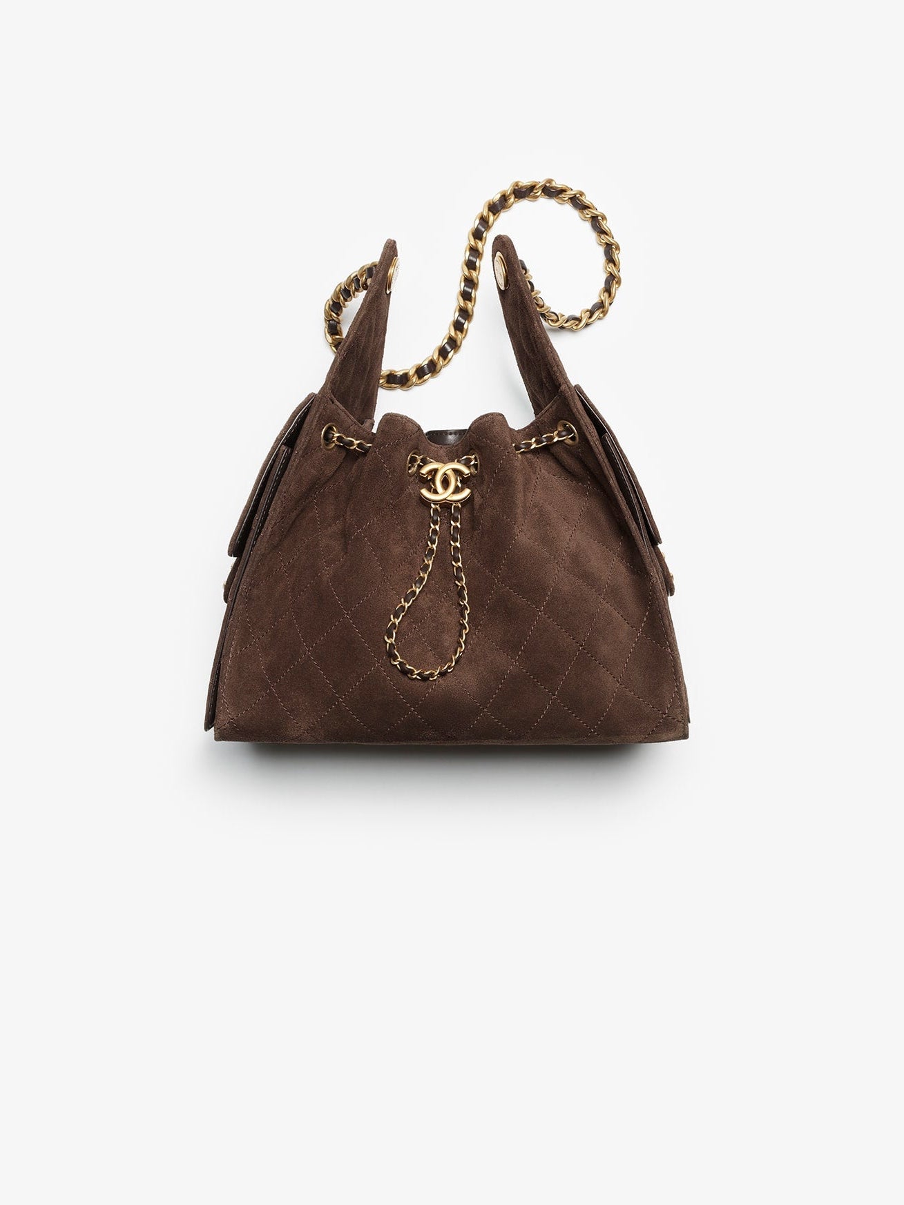 CHANEL 25 SMALL HANDBAG brown