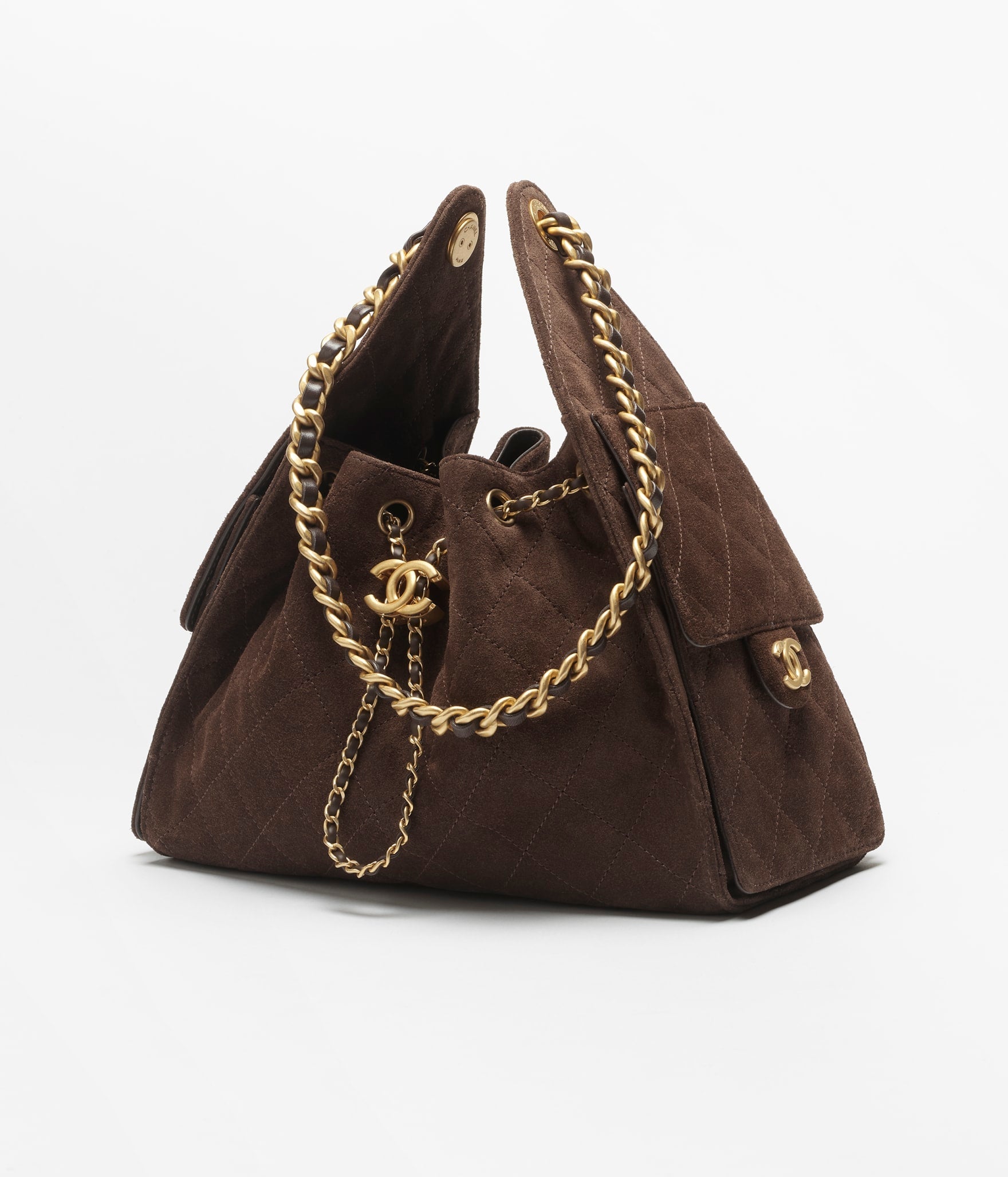 CHANEL 25 SMALL HANDBAG brown