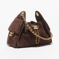 CHANEL 25 MINI HANDBAG brown