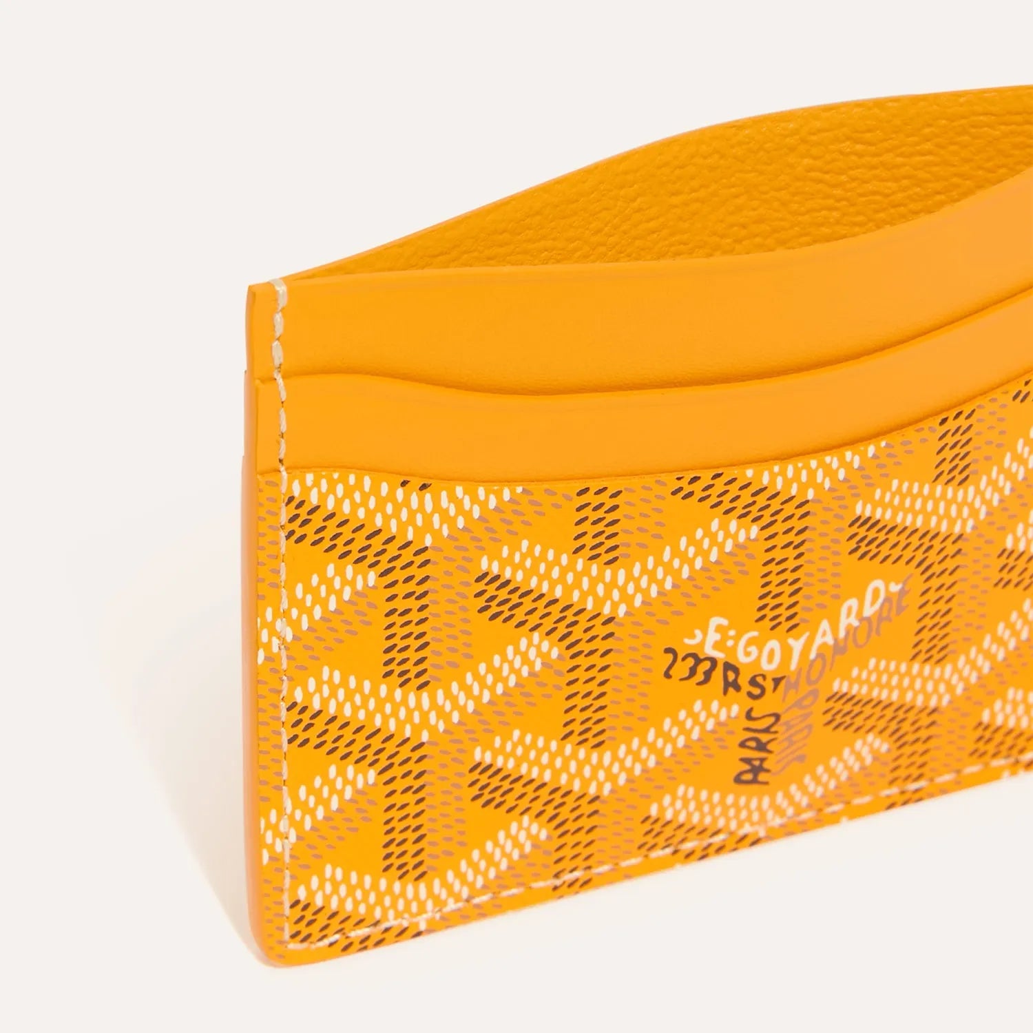 GOYARD Saint-Sulpice Card Wallet yellow