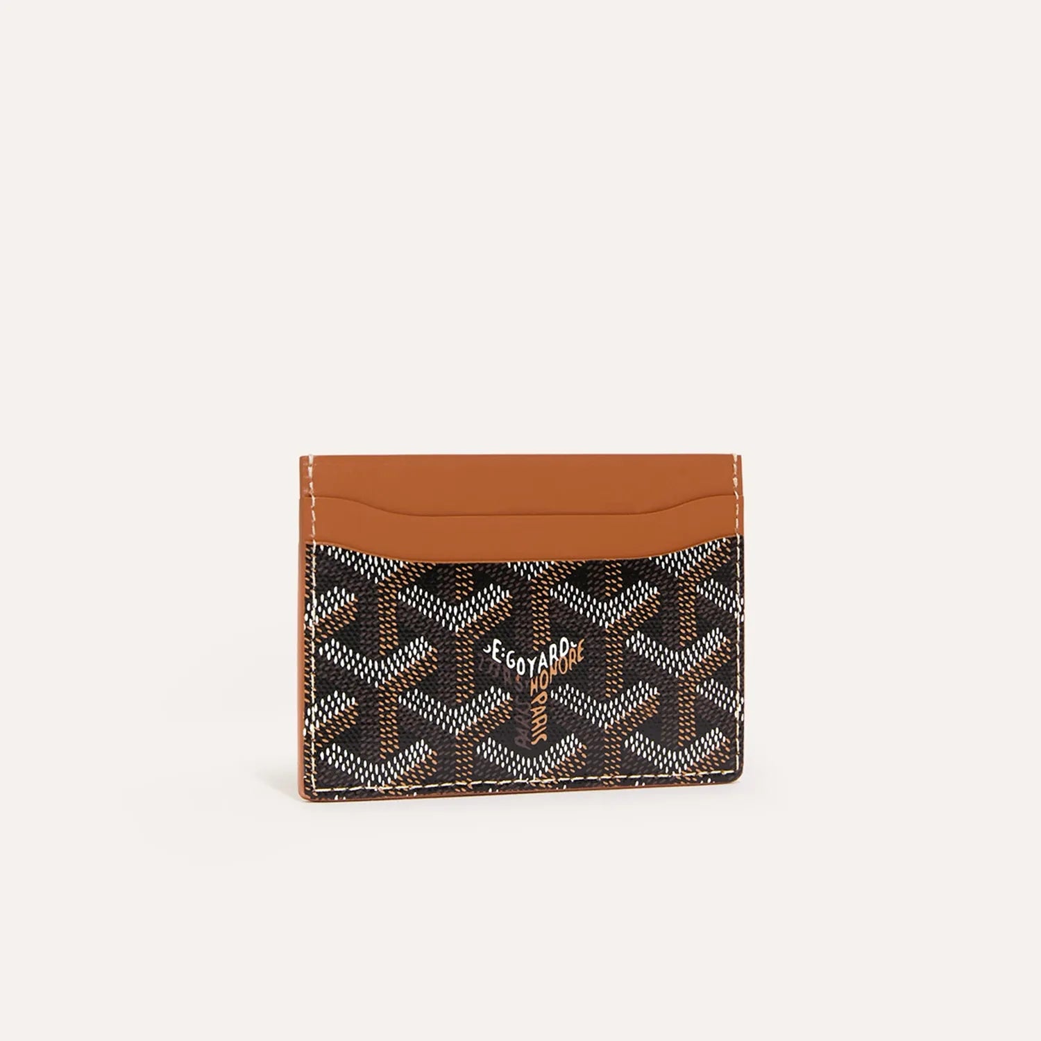 GOYARD Saint-Sulpice Card Wallet black /tan