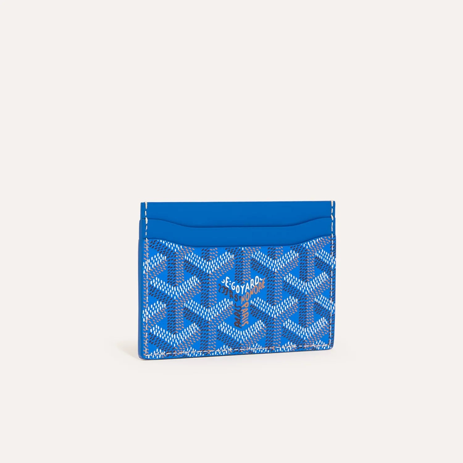 GOYARD-Saint-Sulpice Card Wallet Blue